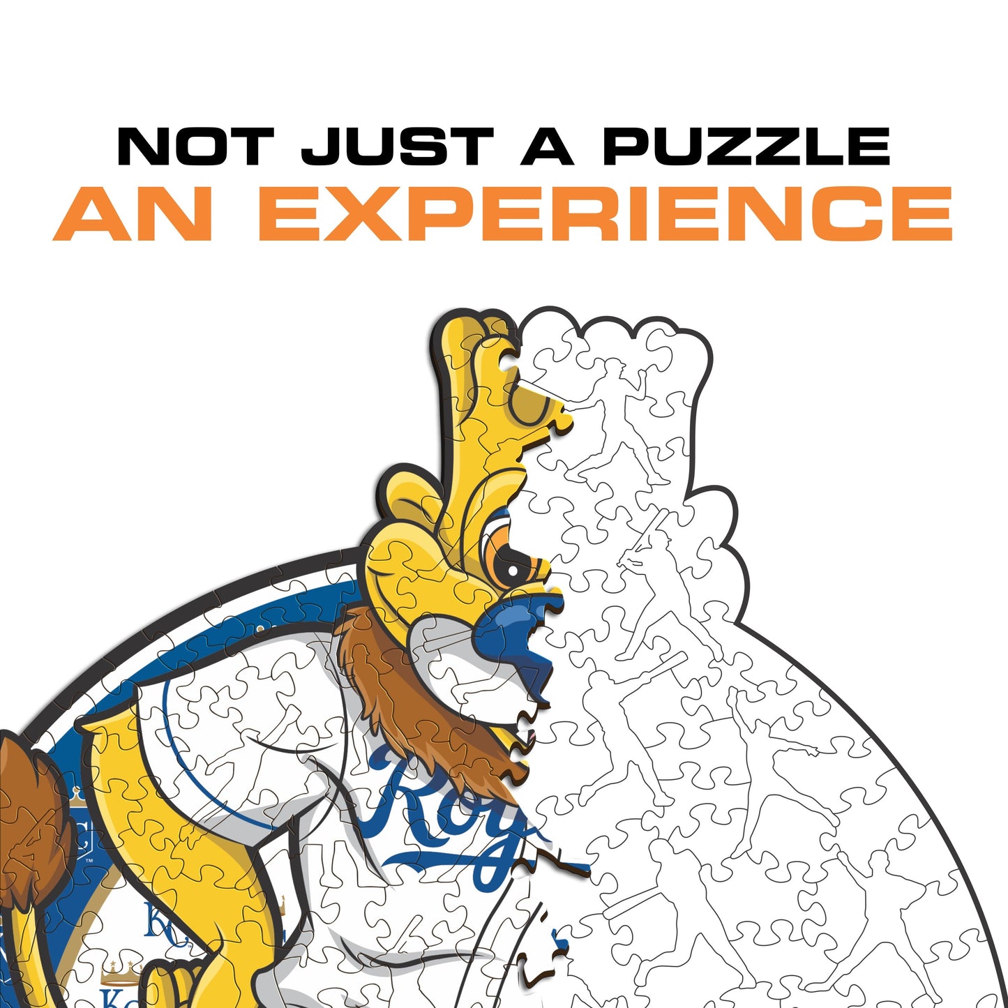 Kansas City Royals™ Mascot - Wooden Puzzle