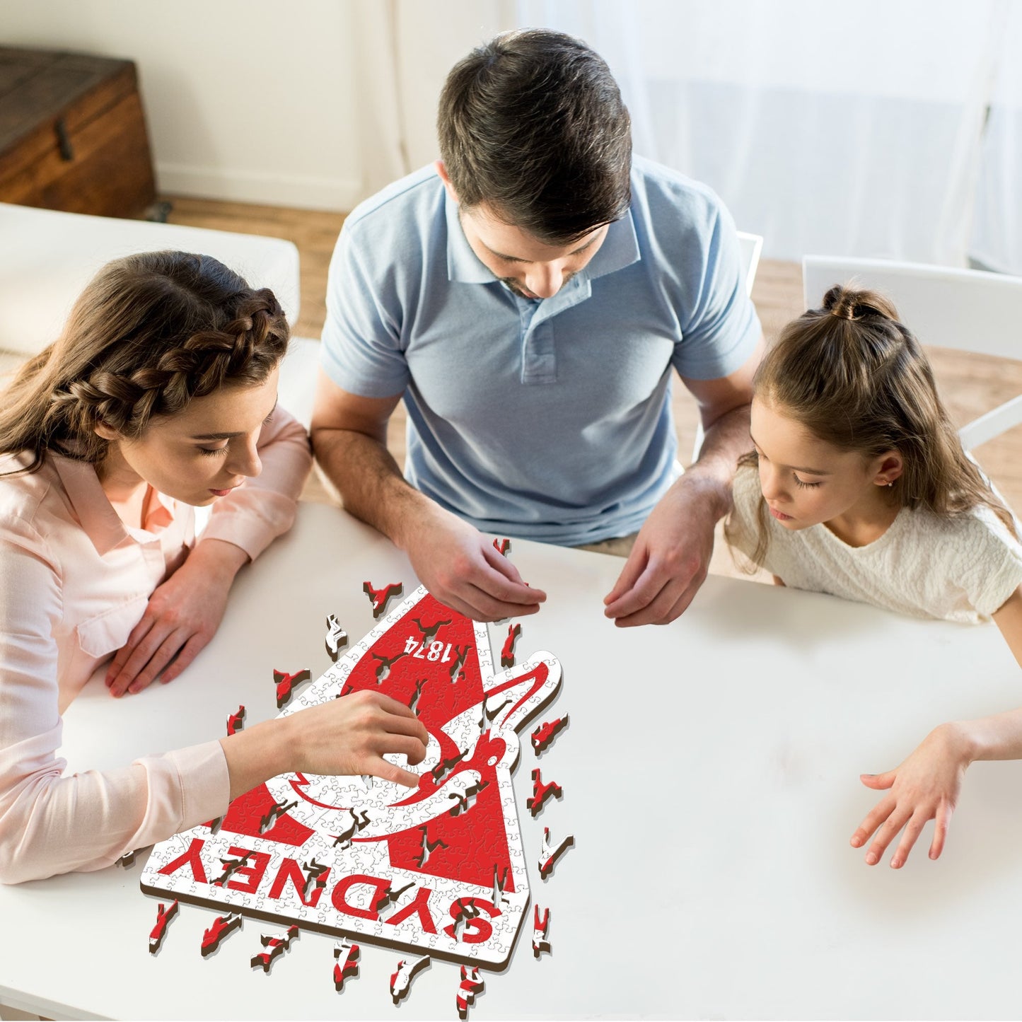 Sydney Swans Logo - Wooden Puzzle