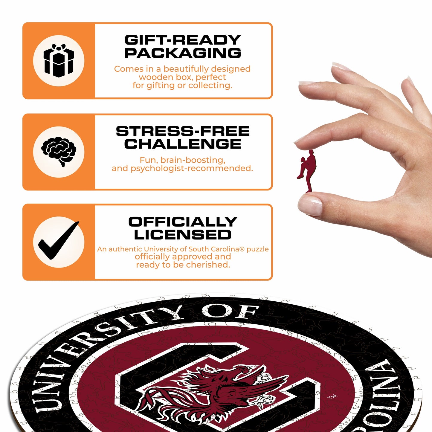 University of South Carolina - Wooden Puzzle