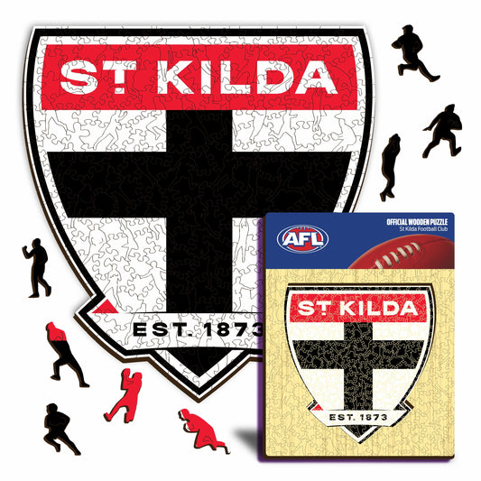 St Kilda FC Logo - Wooden Puzzle
