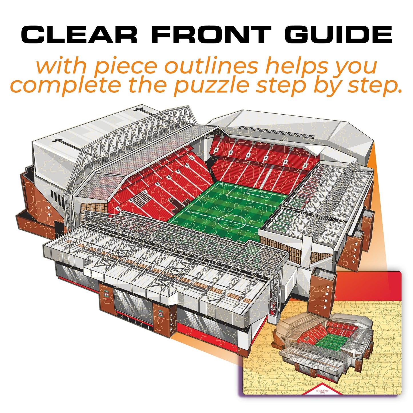 Liverpool FC® Anfield Stadium - Wooden Puzzle