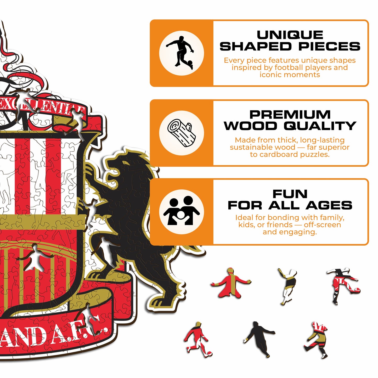 Sunderland AFC® Logo - Wooden Puzzle