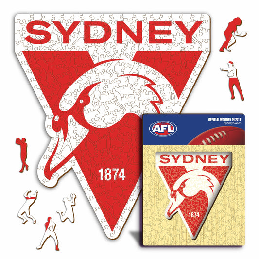 Sydney Swans Logo - Wooden Puzzle