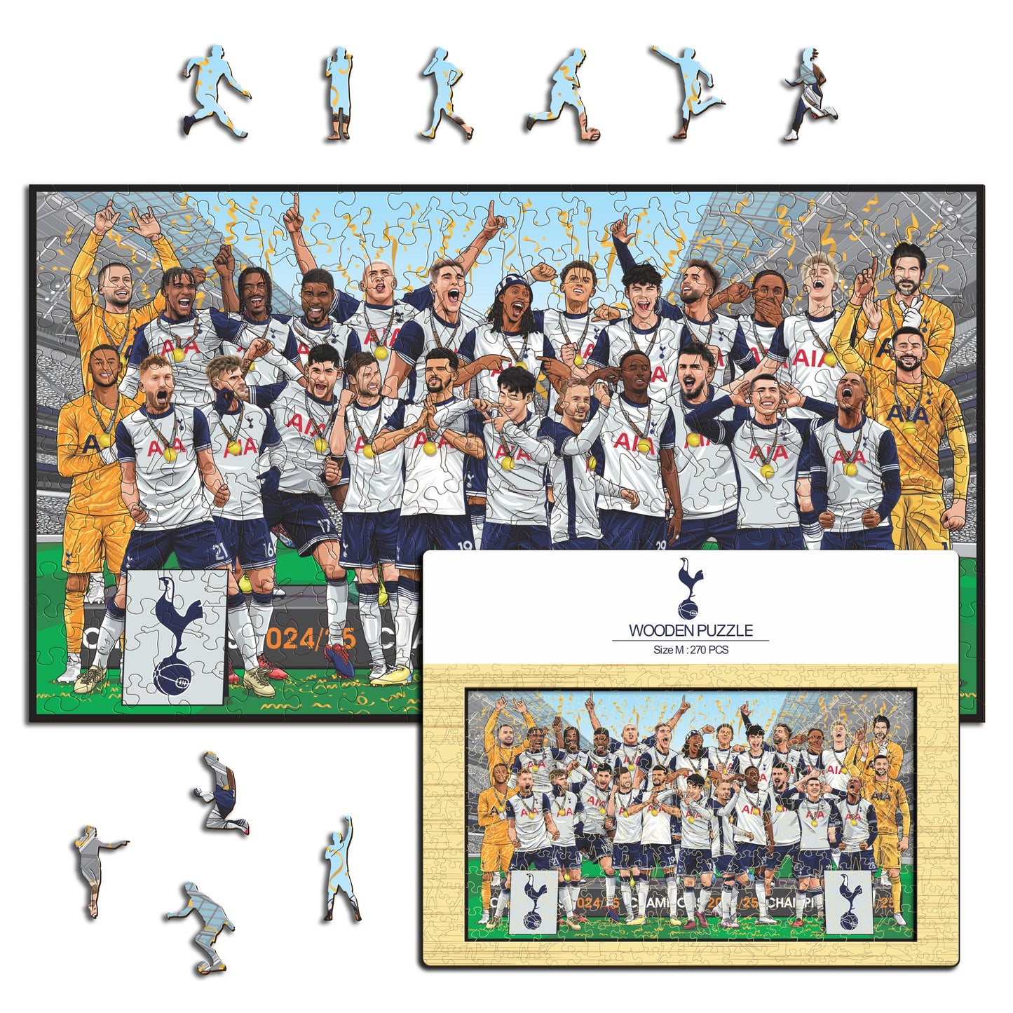 Tottenham Hotspur FC® 2024/25 Team "Europa League Winners" - Wooden Puzzle