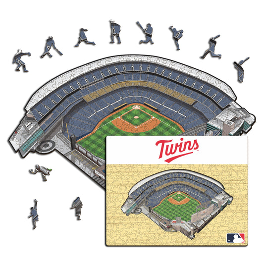 Minnesota Twins™ Target Field Stadium - Wooden Puzzle