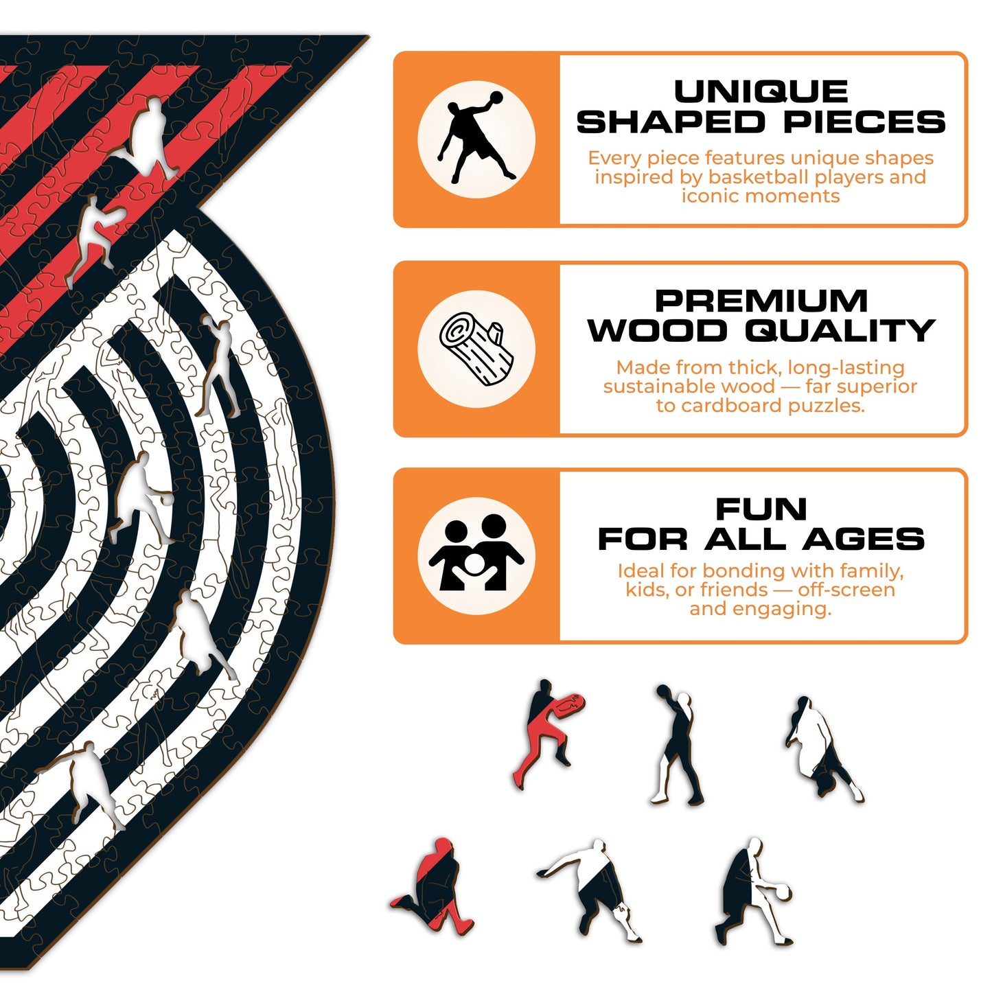 Portland Trail Blazers™ - Wooden Puzzle