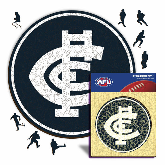 Carlton FC Logo - Wooden Puzzle