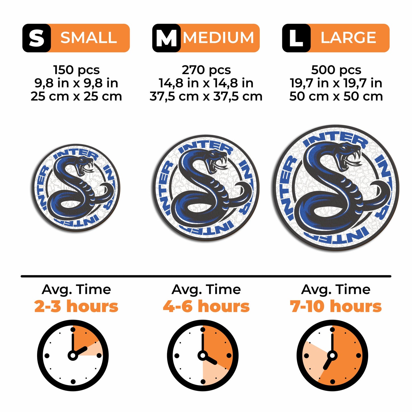 FC Inter® Snake - Wooden Puzzle