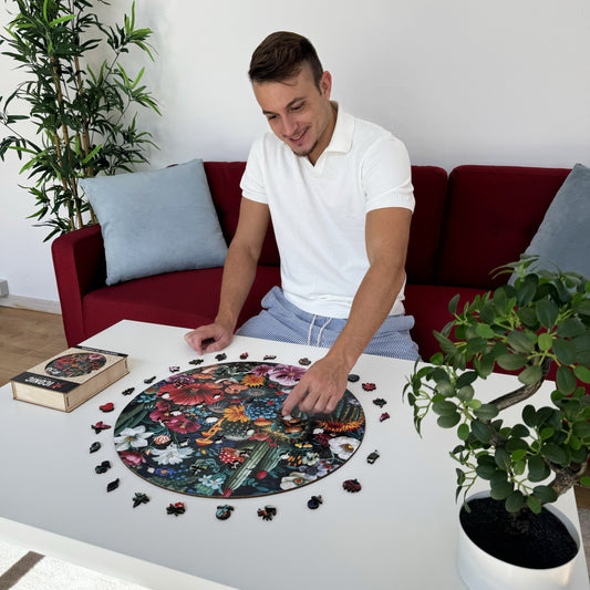 Fantasy Flowers - Wooden Puzzle