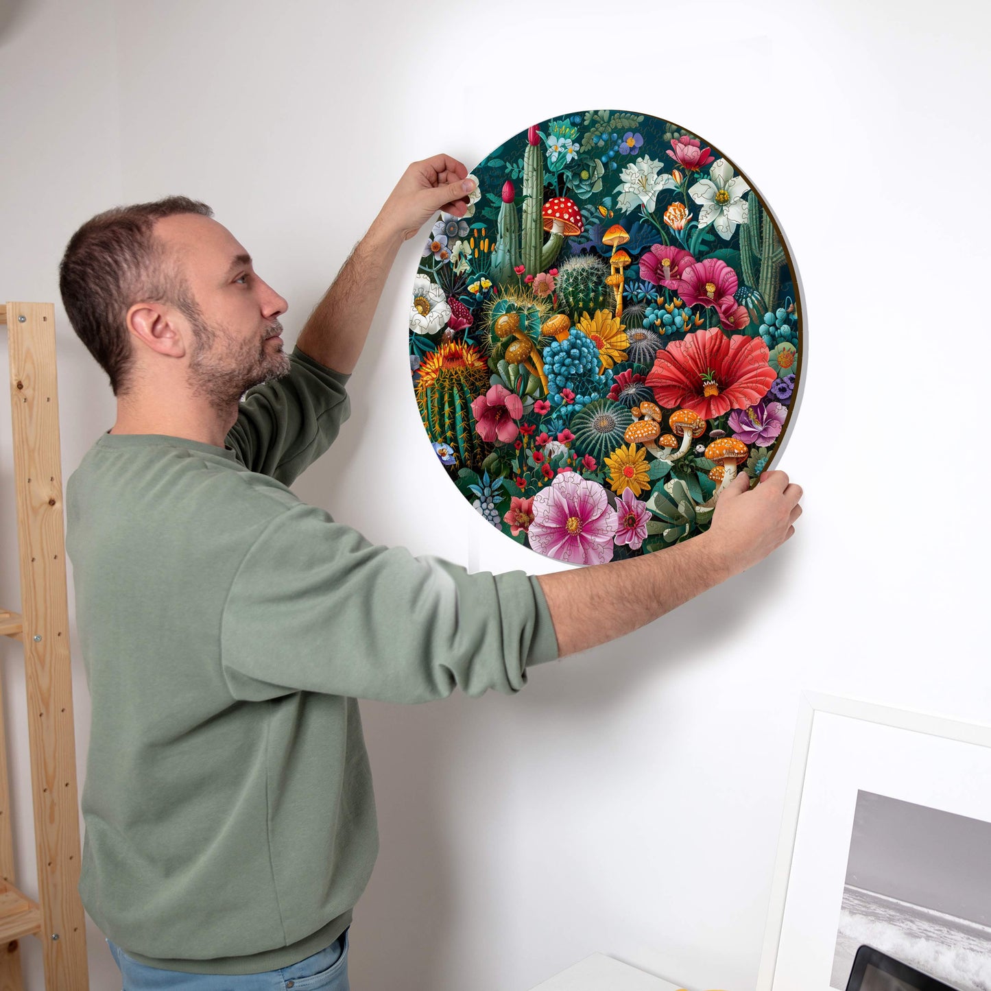 Fantasy Flowers - Wooden Puzzle