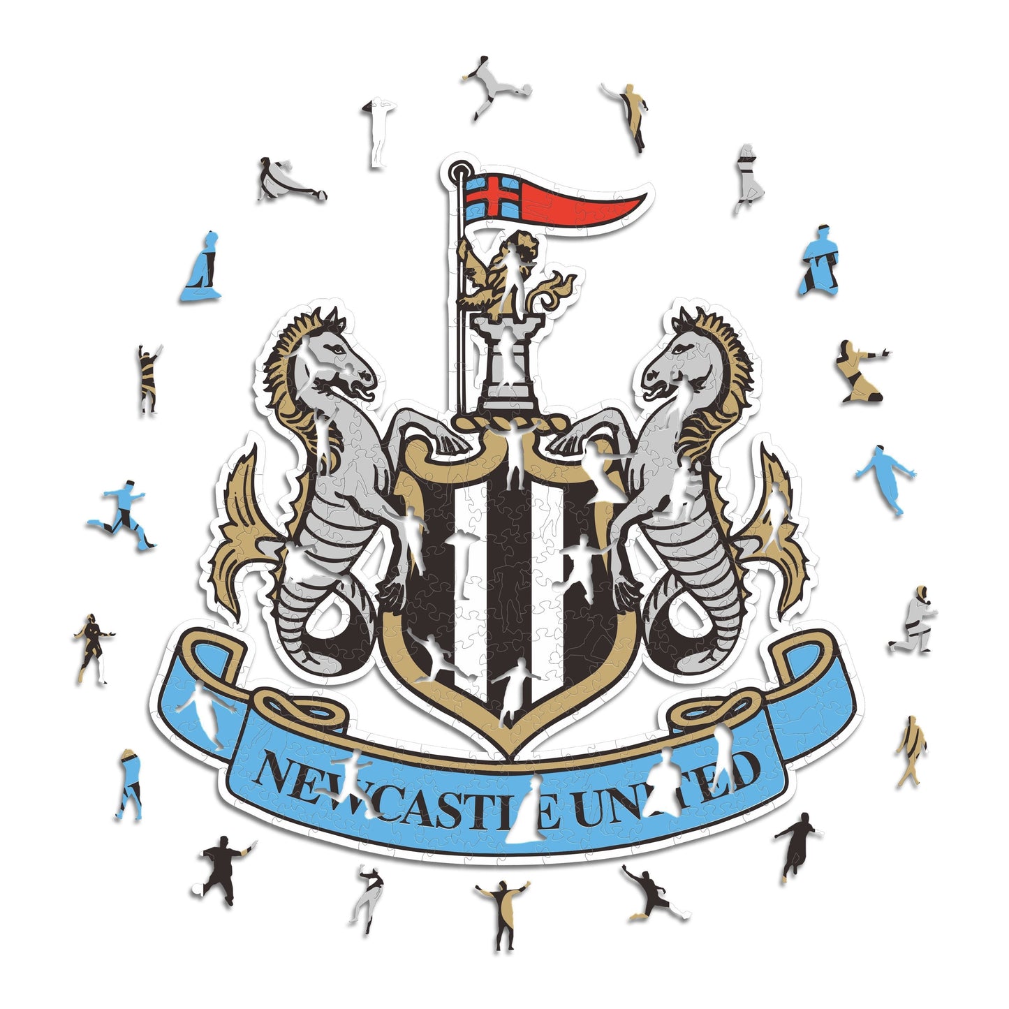 2 PACK Newcastle United FC® Logo + Retro Logo