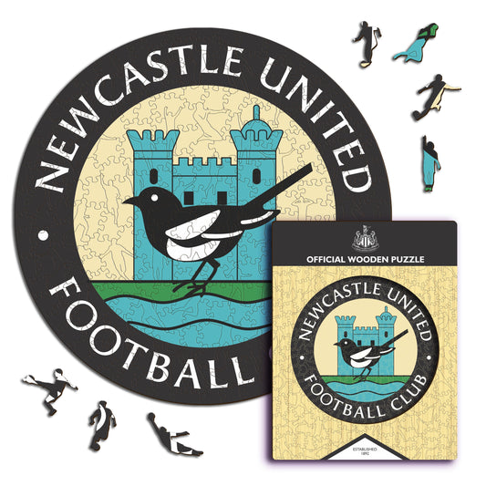Newcastle United FC® Retro Logo - Wooden Puzzle