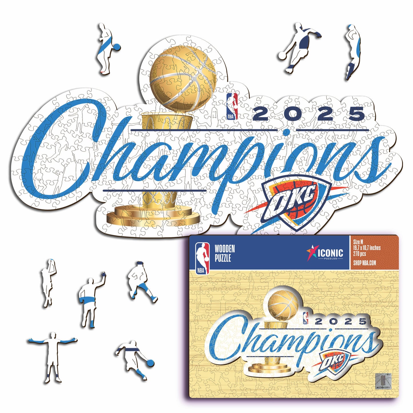 2 PACK Oklahoma City Thunder™ 2025 NBA Champions + Logo