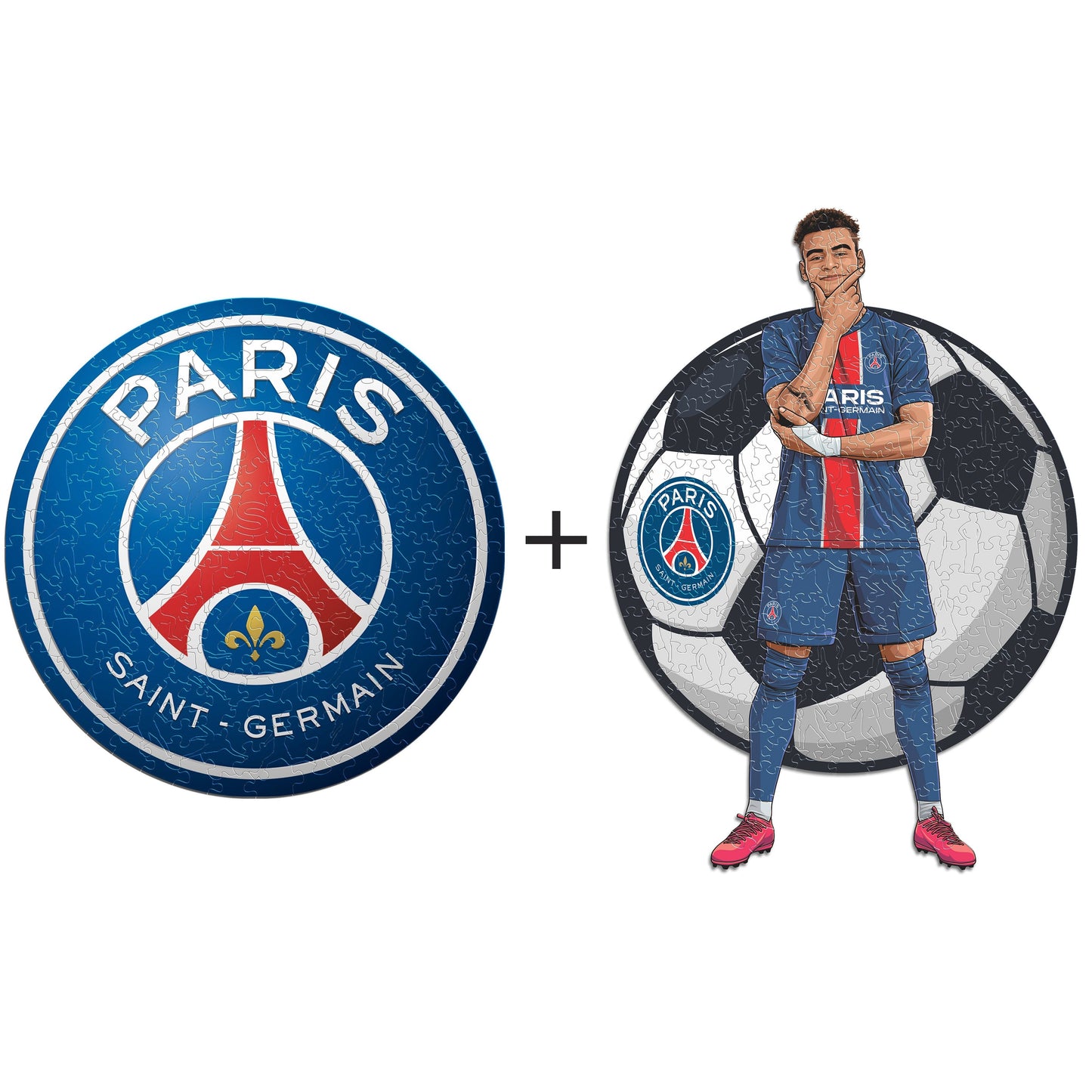 2 PACK Paris Saint-Germain FC® Logo + Doué