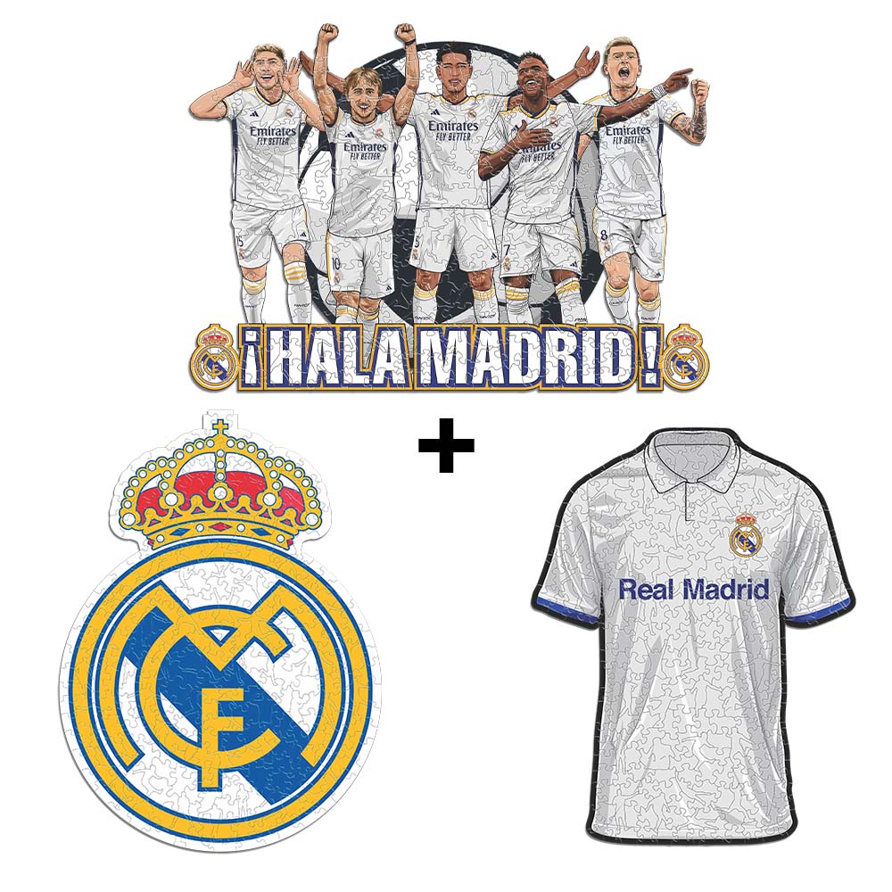 3 PACK Real Madrid CF® Logo + Jersey + 5 Players