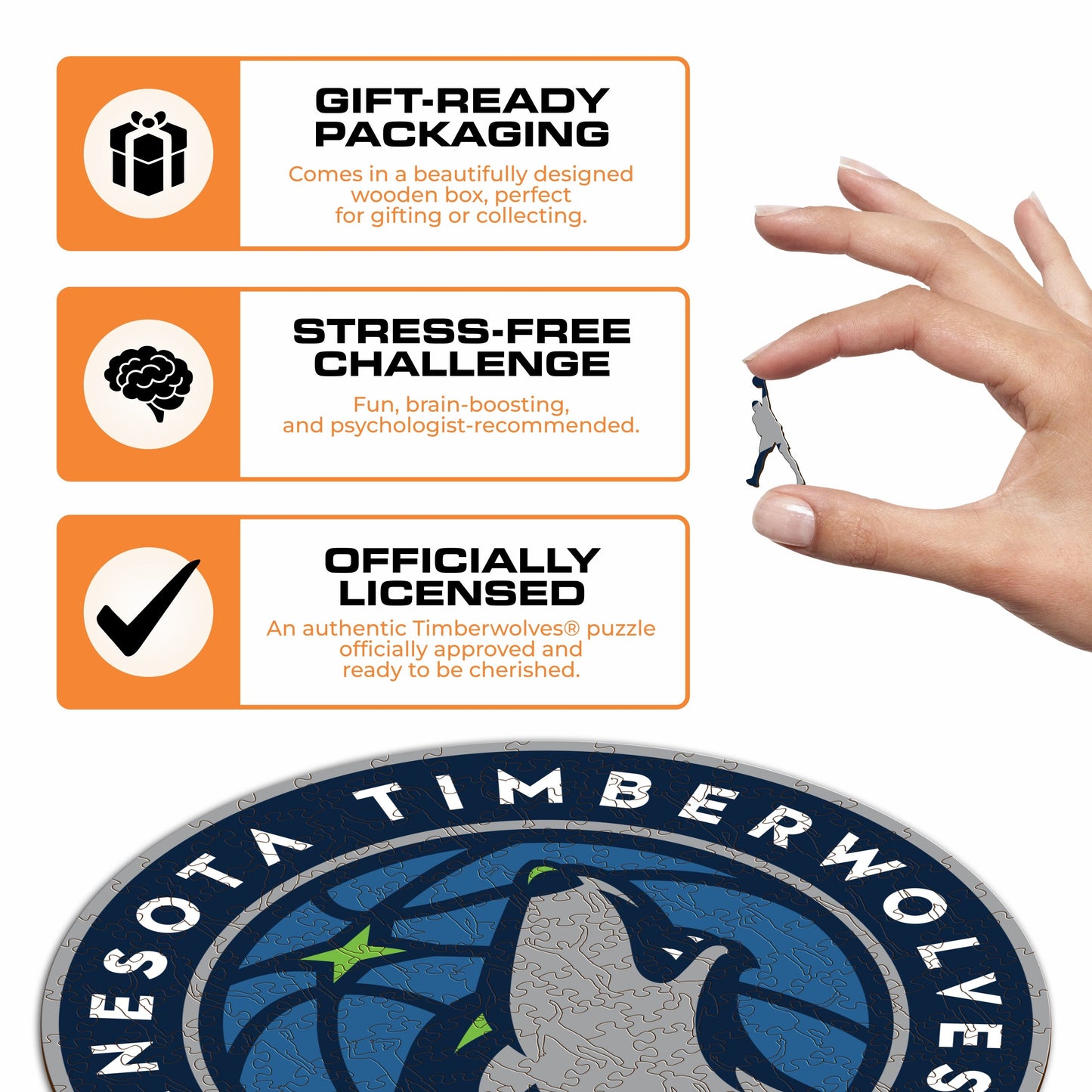 Minnesota Timberwolves™ - Wooden Puzzle