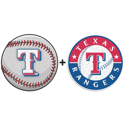 2 PACK Texas Rangers™ Baseball + Primary Logo