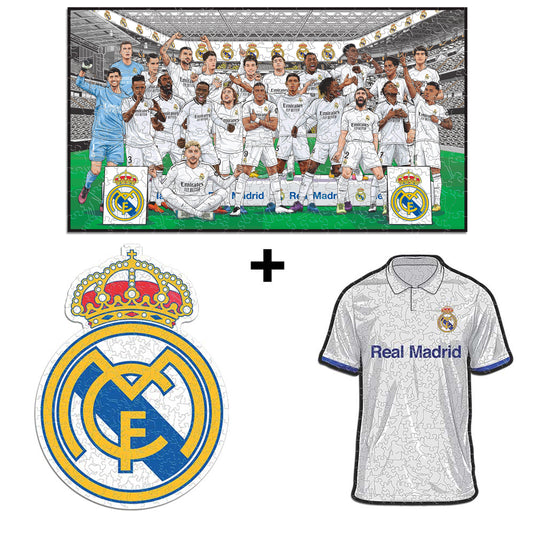 3 PACK Real Madrid CF® Team + Logo + Jersey