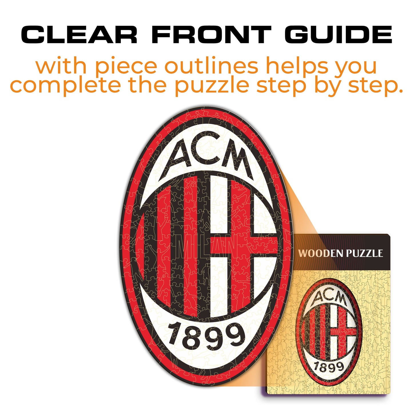 AC Milan® Logo - Wooden Puzzle