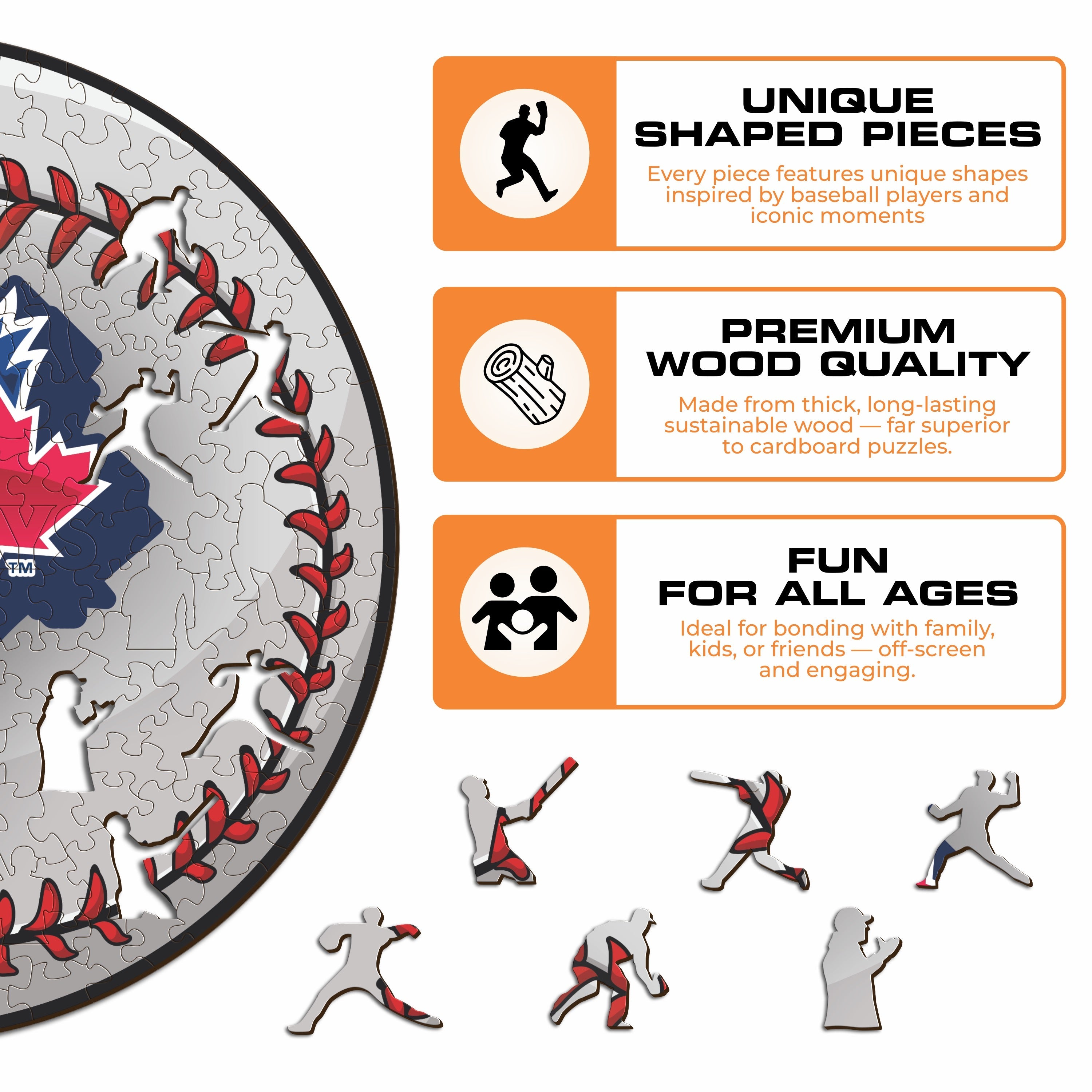 Toronto Blue Jays™ - Wooden Puzzle – Iconic Puzzles USA