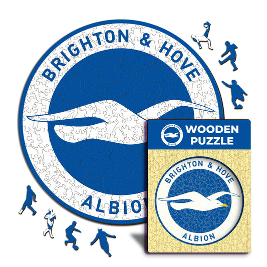 Brighton & Hove Albion FC® Logo - Wooden Puzzle