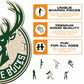 Milwaukee Bucks™ - Wooden Puzzle