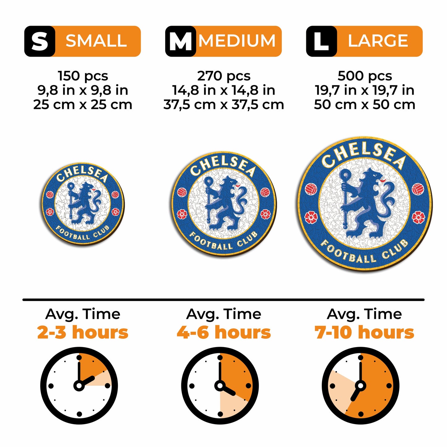 Chelsea FC® Logo - Wooden Puzzle