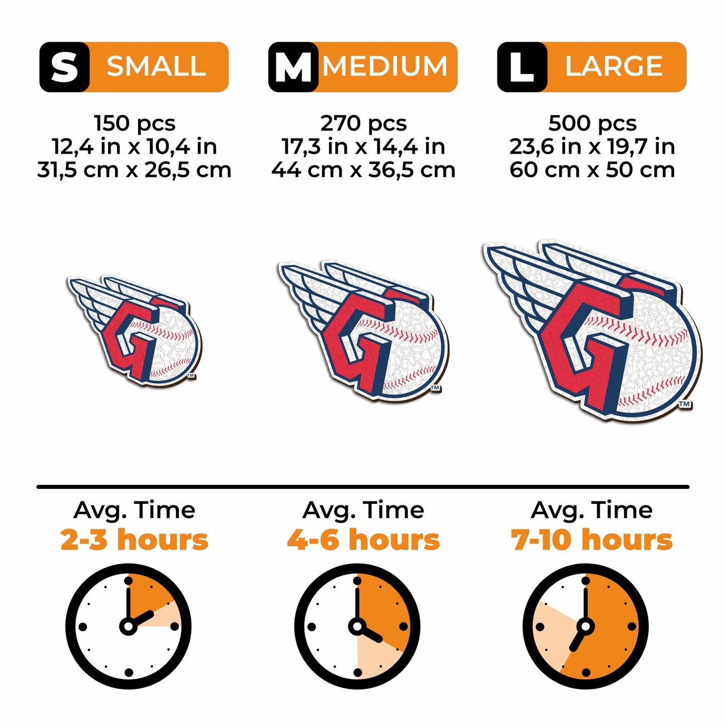 3 PACK Cleveland Guardians™ Logo + Mascot + Baseball
