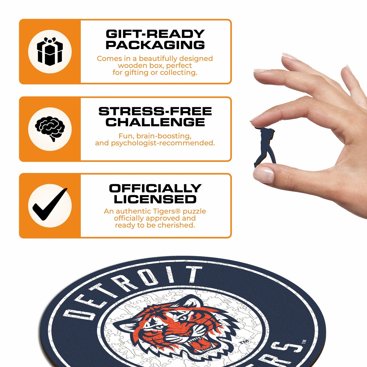 3 PACK Detroit Tigers™ Logo + Mascot + Baseball