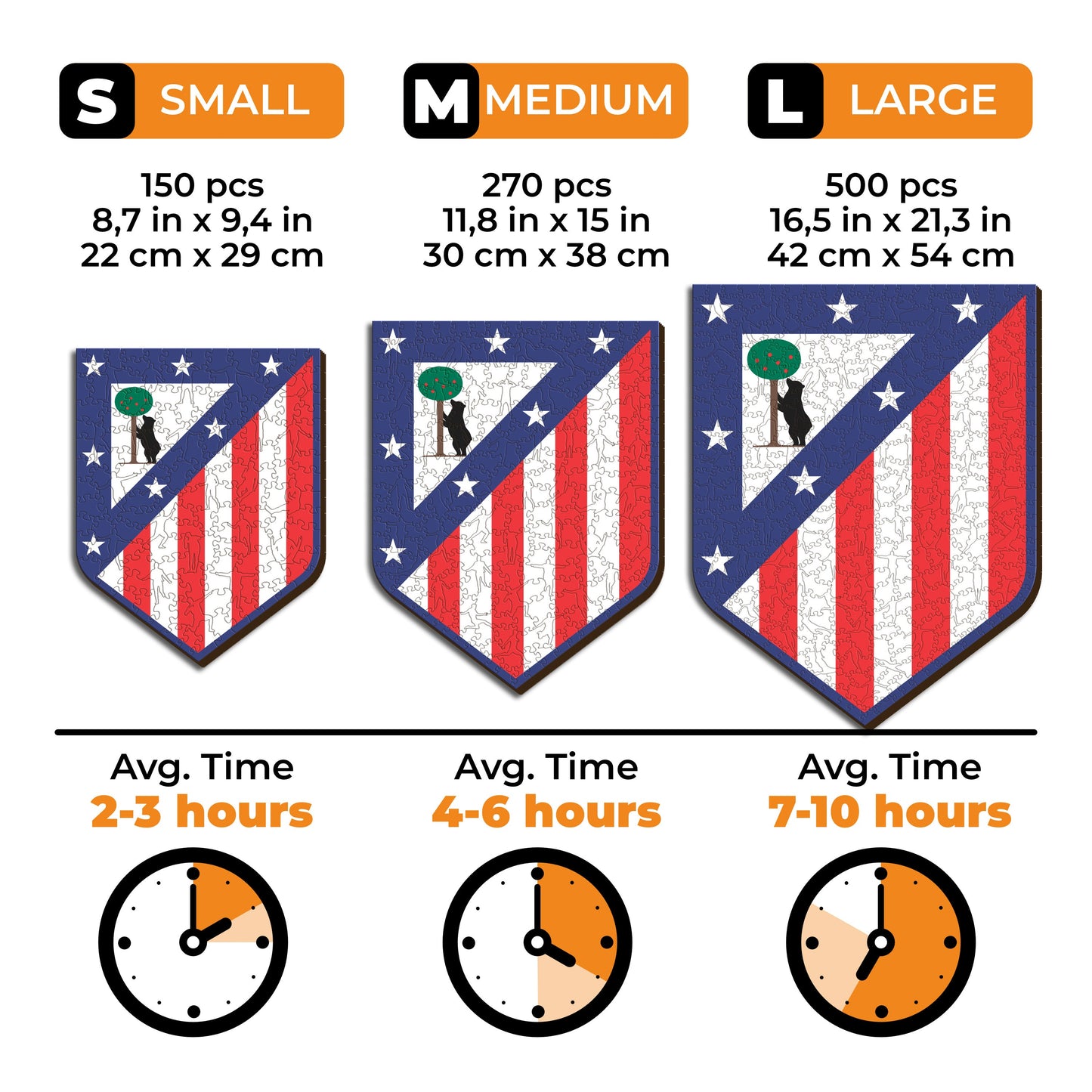 Atlético de Madrid® Logo - Wooden Puzzle