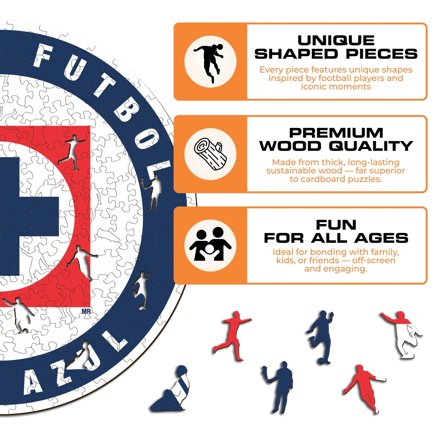 Cruz Azul FC® Logo - Wooden Puzzle