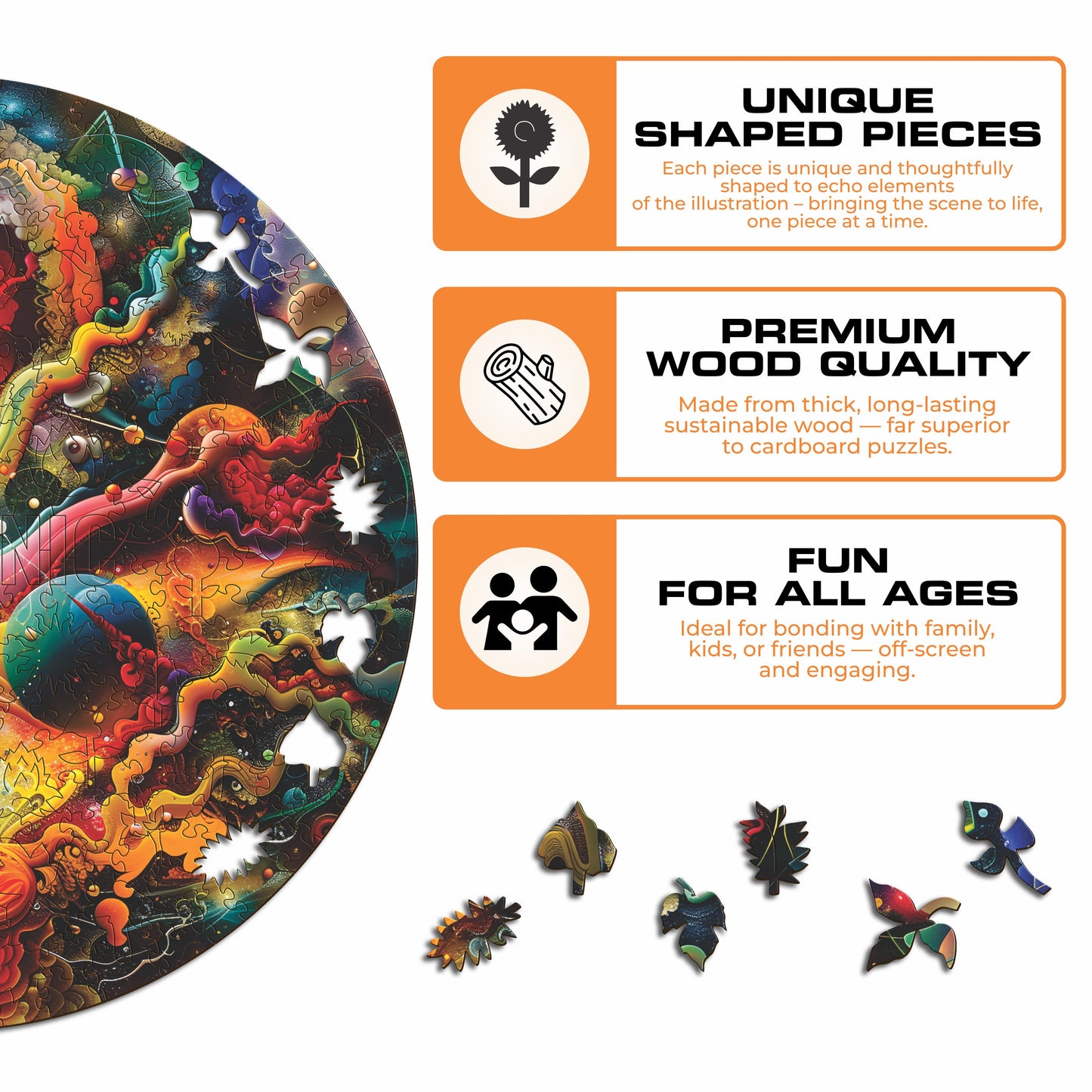 Powerful Moon - Wooden Puzzle