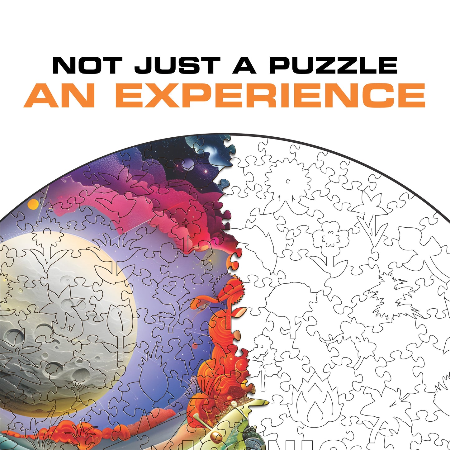 Powerful Moon - Wooden Puzzle