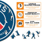 2 PACK Paris Saint-Germain FC® Logo + Dembélé