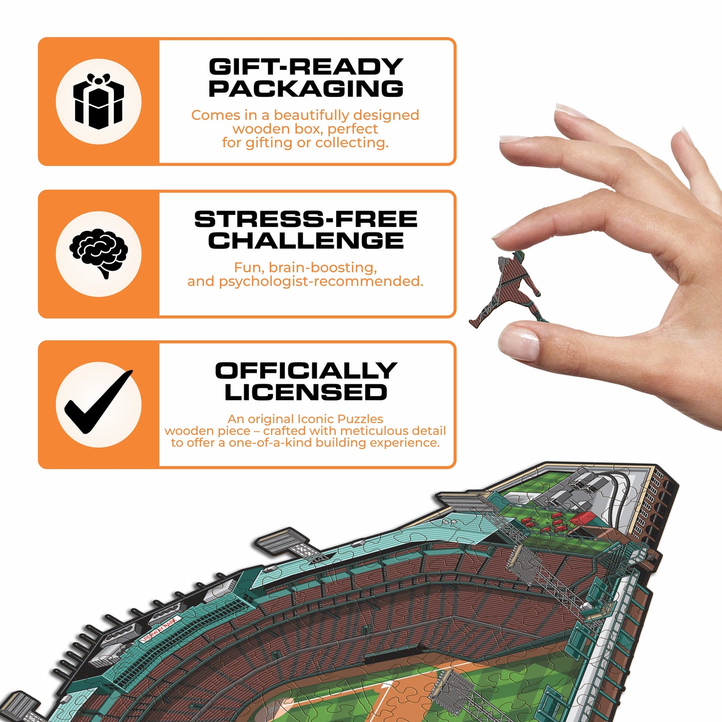 Boston Red Sox™ Fenway Park Stadium - Wooden Puzzle