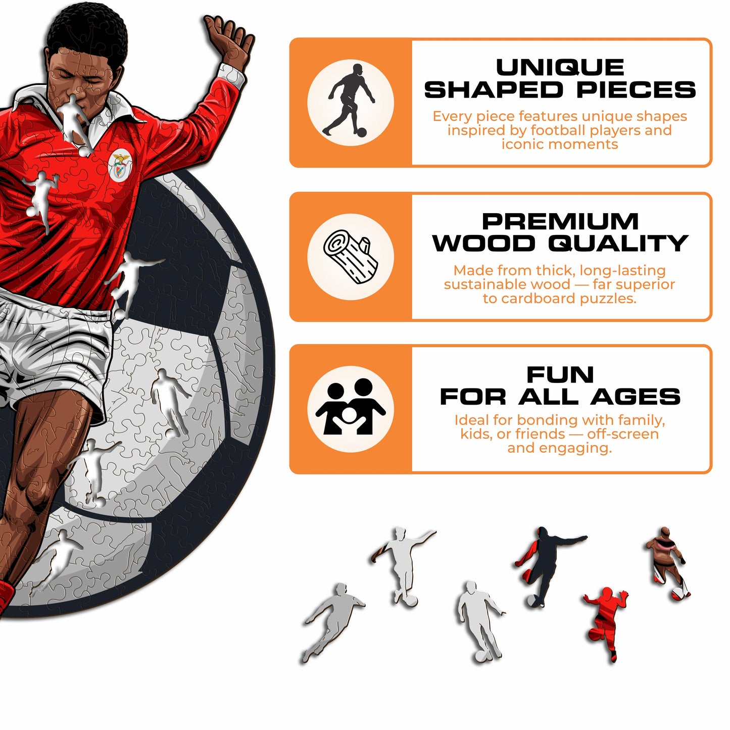 Eusébio - Wooden Puzzle