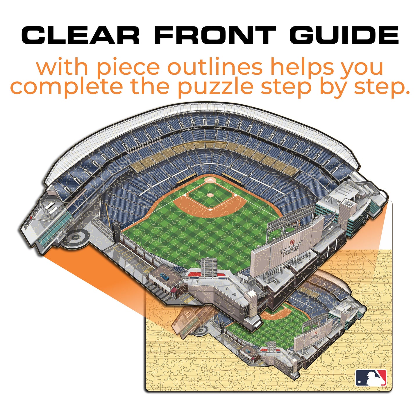 Minnesota Twins™ Target Field Stadium - Wooden Puzzle