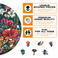 Fantasy Flowers - Wooden Puzzle