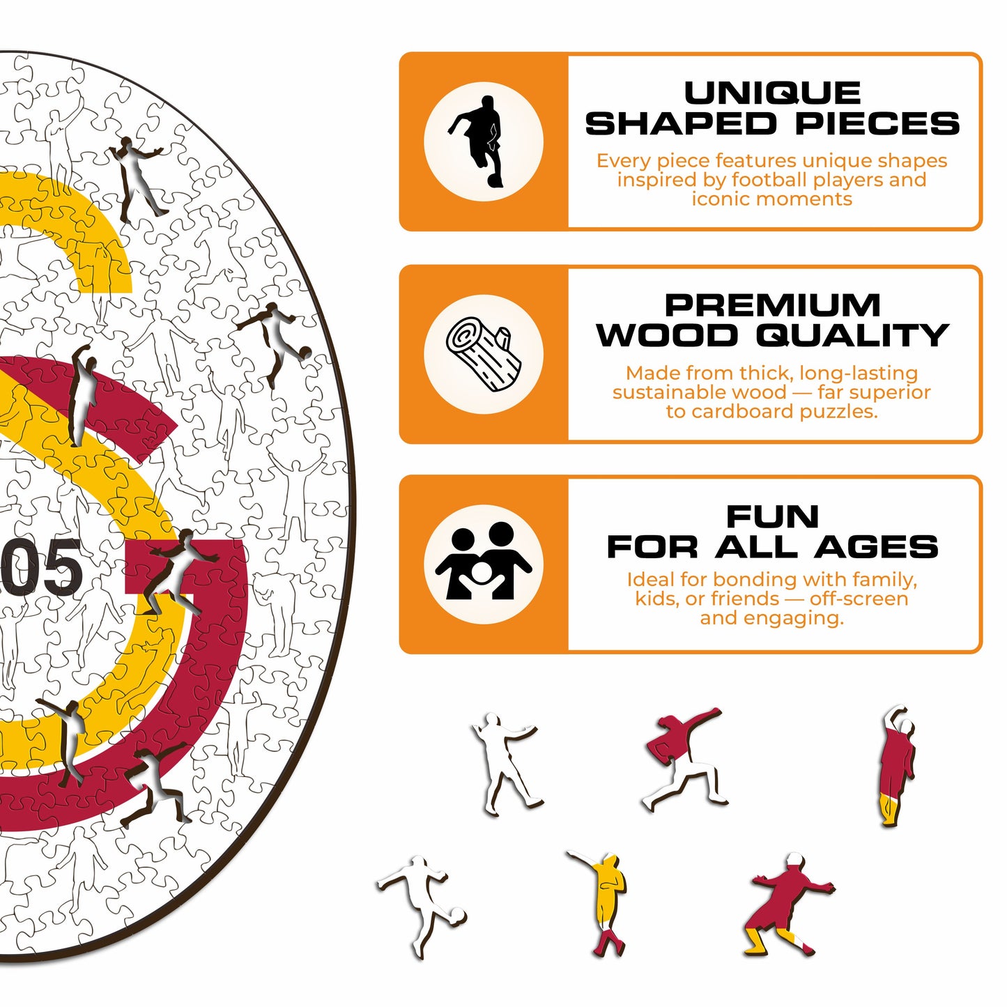 Galatasaray S.K.® Logo - Wooden Puzzle