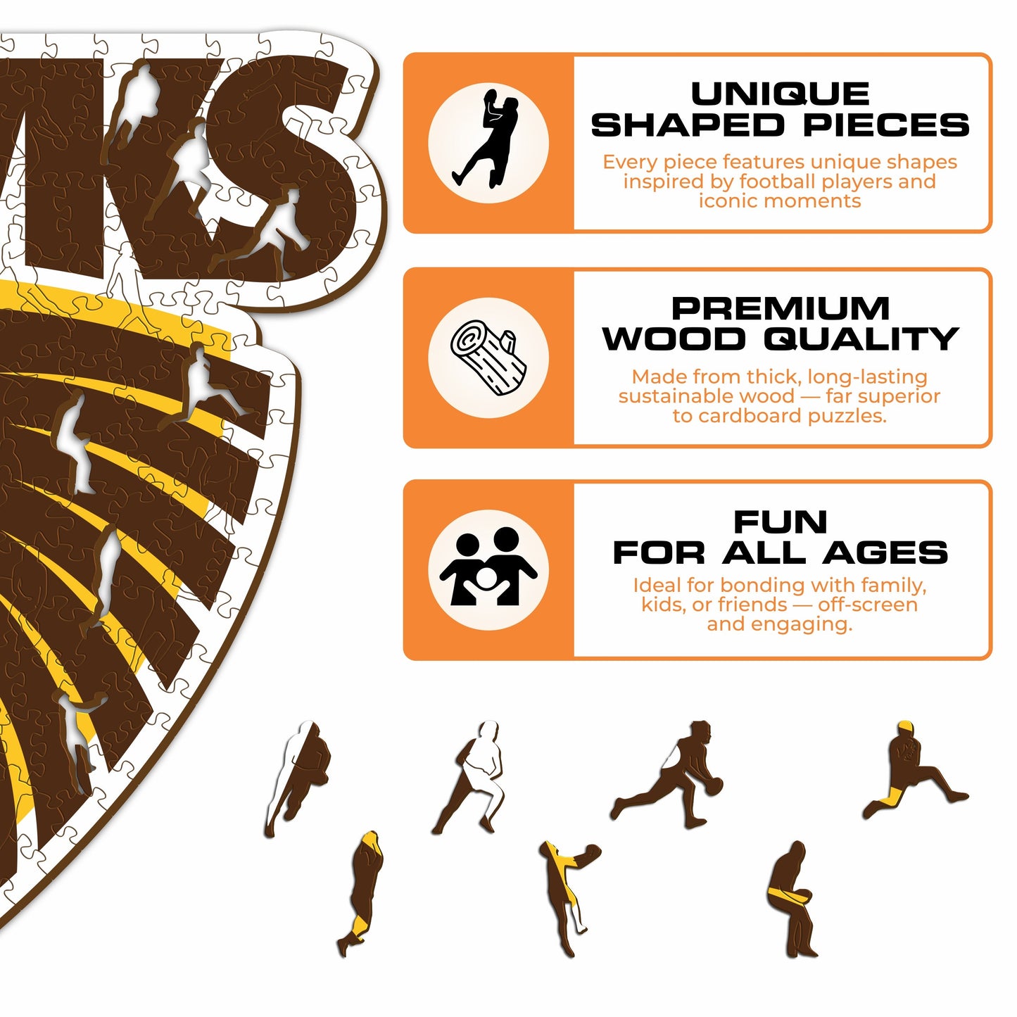Hawthorn Hawks FC Logo - Wooden Puzzle