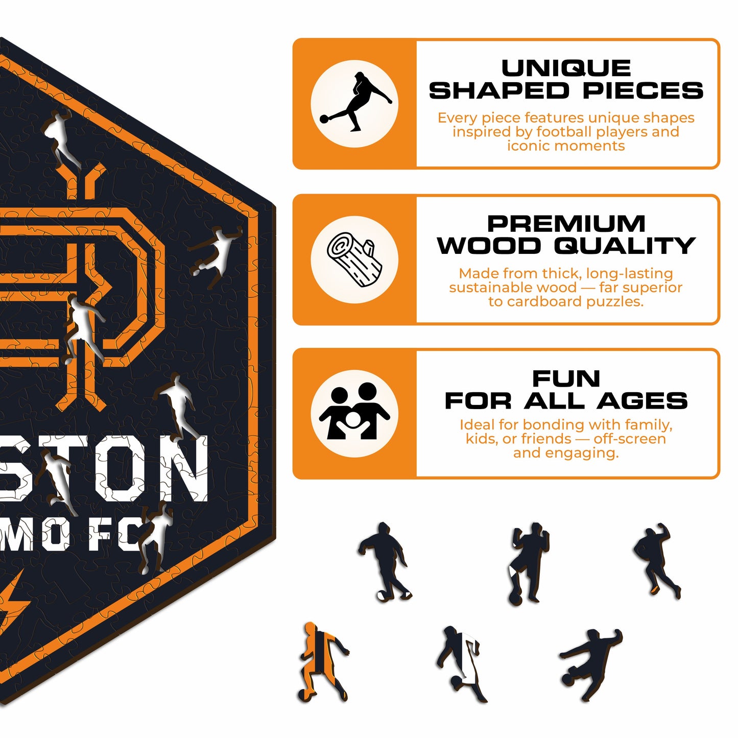 Houston Dynamo® Logo - Wooden Puzzle