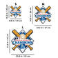 3 PACK Los Angeles Dodgers™ Ball + Primary Logo + 2024 World Series