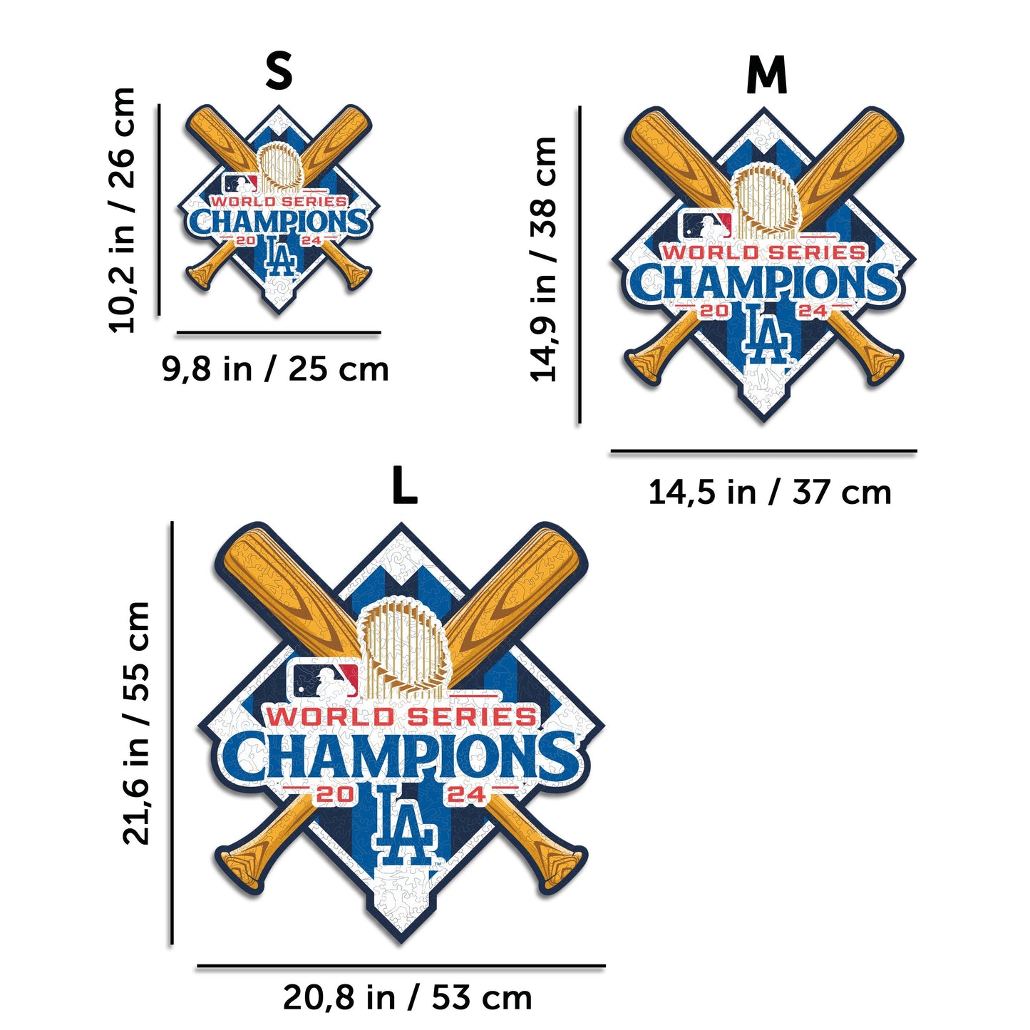 2 PACK Los Angeles Dodgers™ Logo + 2024 World Series