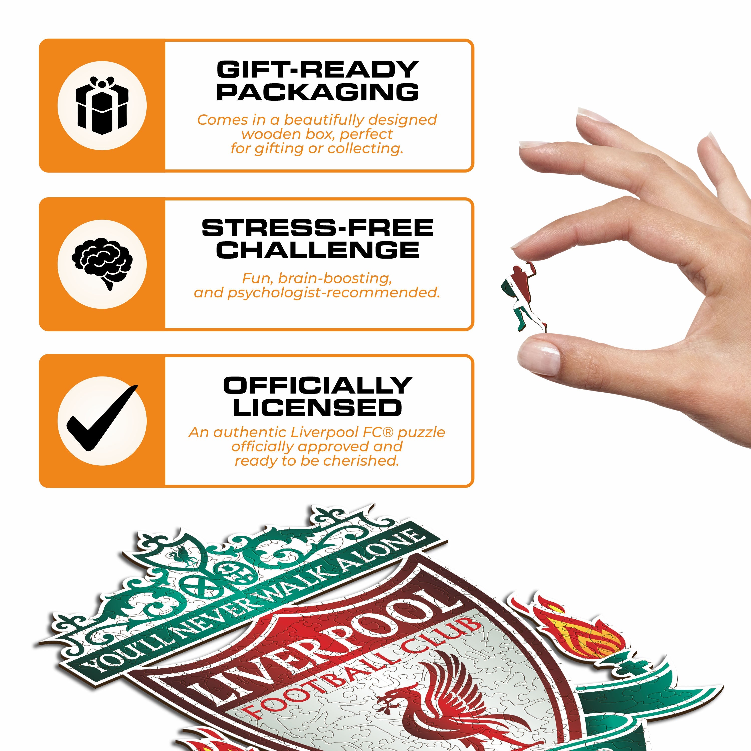 Liverpool FC® Logo - Wooden Puzzle – Iconic Puzzles USA