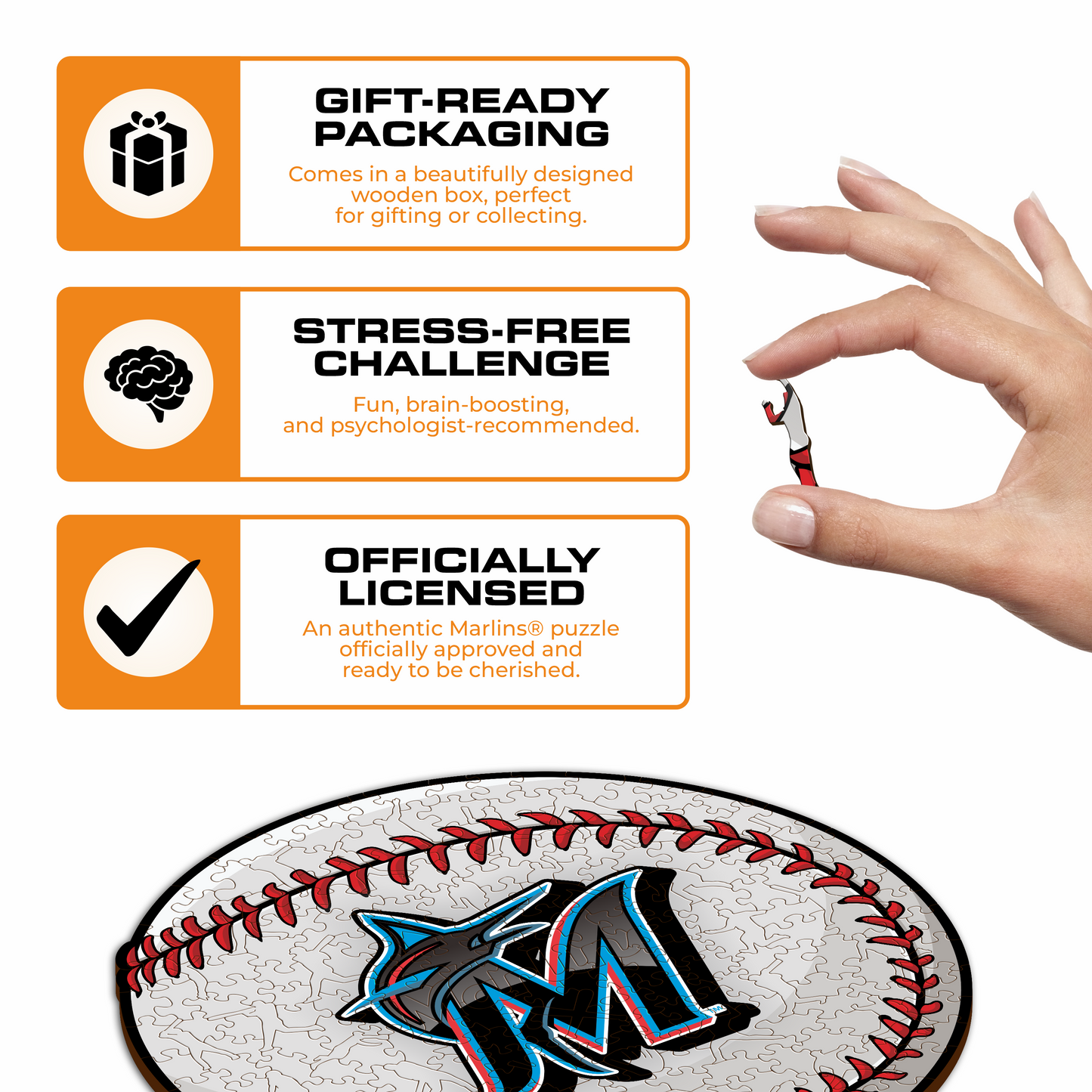 Miami Marlins™ - Wooden Puzzle