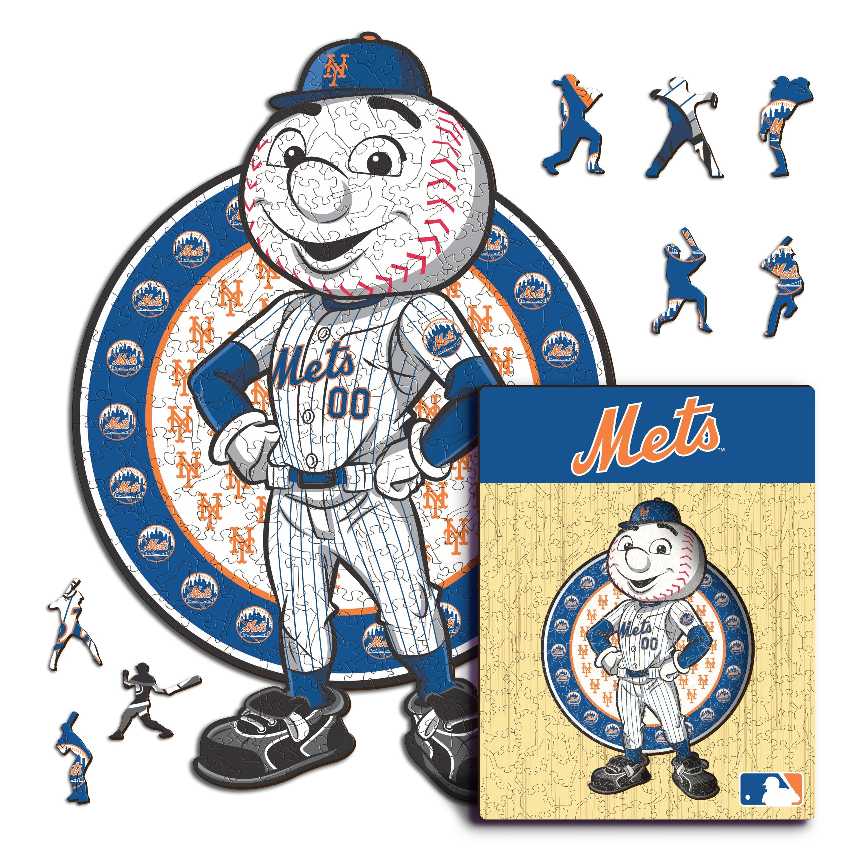 【激レア】MLBメッツMets ビンテージラグマット　USA製　野球アート 1971 New York Mets Vintage Poster Smith Major League Baseball MLB