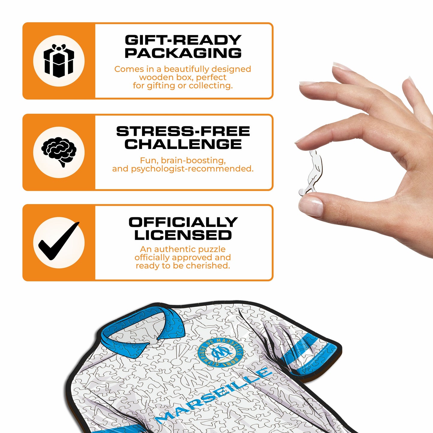 Olympique de Marseille® Jersey - Wooden Puzzle