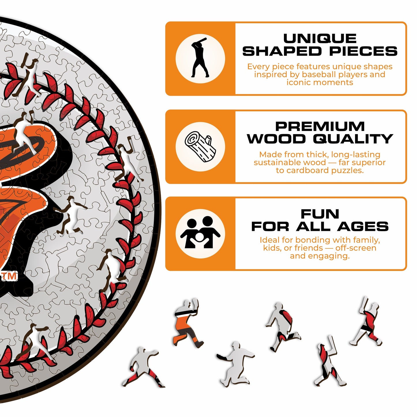 3 PACK Baltimore Orioles™ Logo + Mascot + Baseball