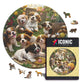 Puppies in the Garden - Wooden Puzzle