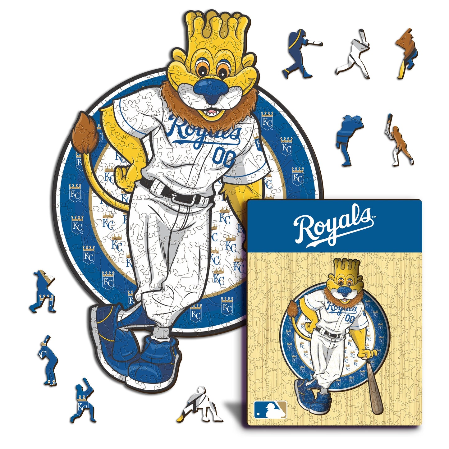 Kansas City Royals™ Mascot - Wooden Puzzle